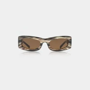 A. KJÆRBEDE Sonnenbrille Frida - Striped Horn