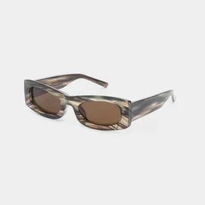 A. KJÆRBEDE Sonnenbrille Frida - Striped Horn