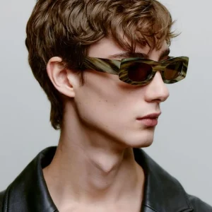 A. KJÆRBEDE Sonnenbrille Frida - Striped Horn