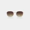 A. KJÆRBEDE Sonnenbrille Hello - Matte Gold