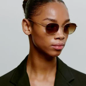 A. KJÆRBEDE Sonnenbrille Hello - Matte Gold