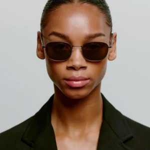 A. KJÆRBEDE Sonnenbrille Hello - Matte Brown