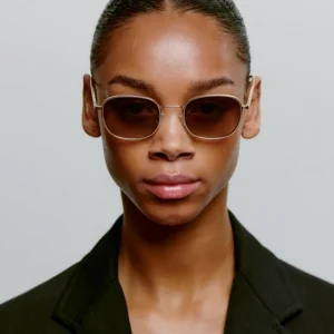 A. KJÆRBEDE Sonnenbrille Hello - Matte Gold