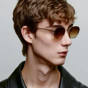 A. KJÆRBEDE Sonnenbrille Hello - Matte Gold