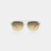 A. KJÆRBEDE Sonnenbrille Kaya - Cream Bone