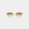 A. KJÆRBEDE Sonnenbrille Winnie - Cream Bone