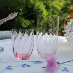 Anna von Lipa Glas Swirl Rosa