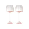 Anna von Lipa Weißwein Gläser Ripple rosa - 2er Set
