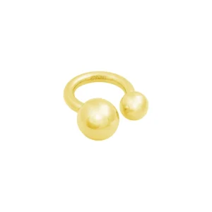 Bandhu Dot Duo Ring vergoldet