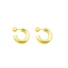 Bandhu Hoop dot earrings vergoldet