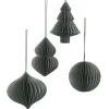 Broste Copenhagen Christmas Mix Papier Thyme - 4er Set