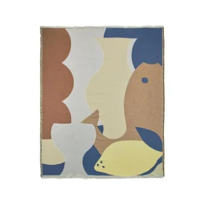 Broste Copenhagen Decke Daphne Baumwolle Color Mix - 140 x 180 cm