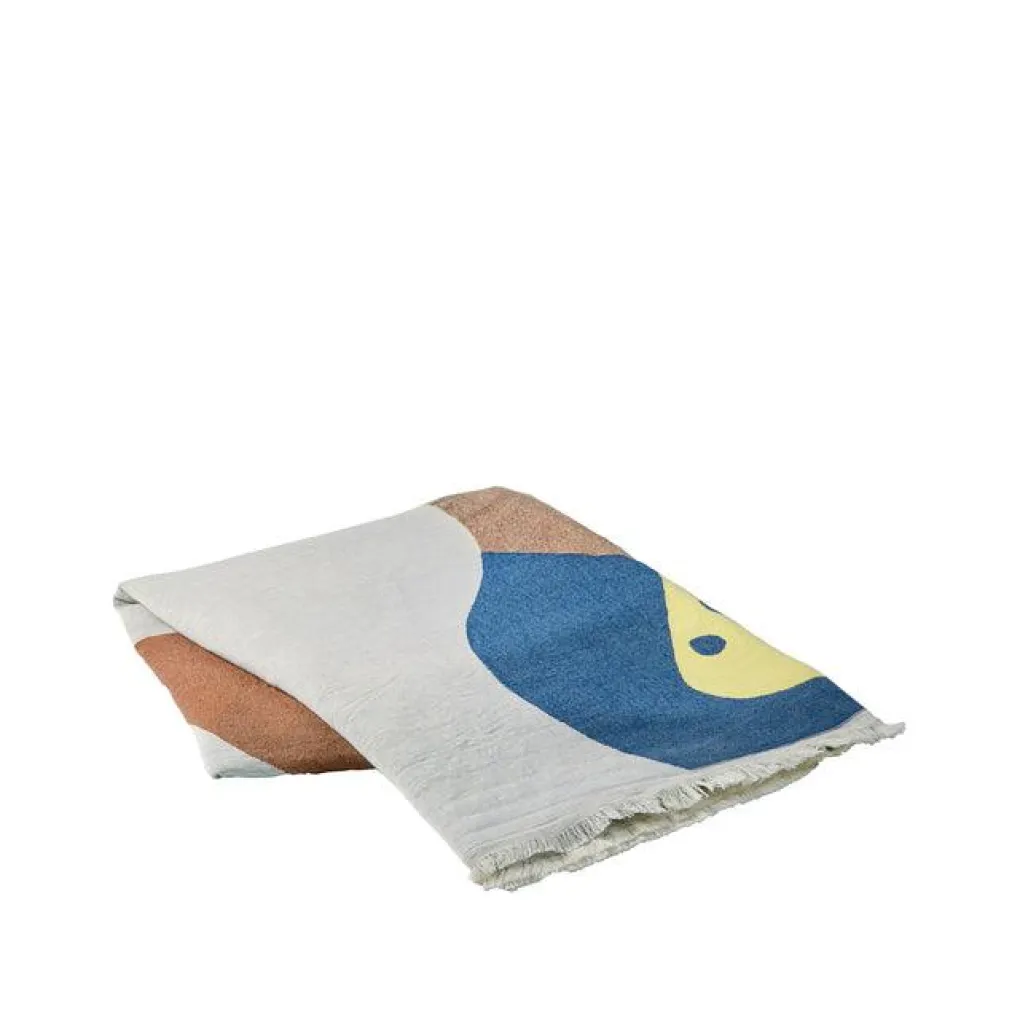broste_copenhagen_decke_d_1.webp Broste Copenhagen Decke Daphne Baumwolle Color Mix - 140 x 180 cm