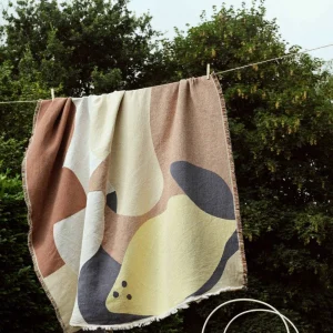 Broste Copenhagen Decke Daphne Baumwolle Color Mix - 140 x 180 cm