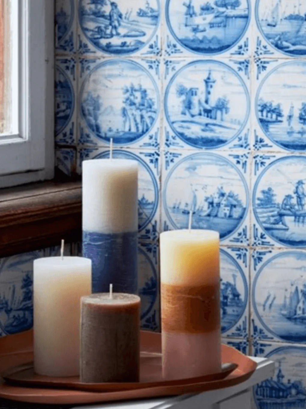 broste_copenhagen_kerze_r_3.webp Broste Copenhagen Kerze "Rustik Rainbow" 17cm - Tequila Sunrise