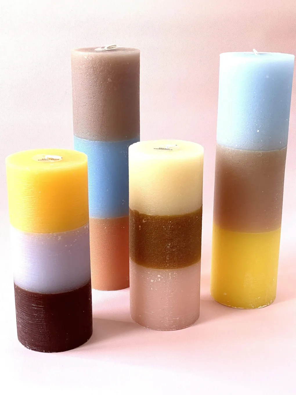 broste_copenhagen_kerze_r_4.webp Broste Copenhagen Kerze "Rustik Rainbow" 17cm - Tequila Sunrise