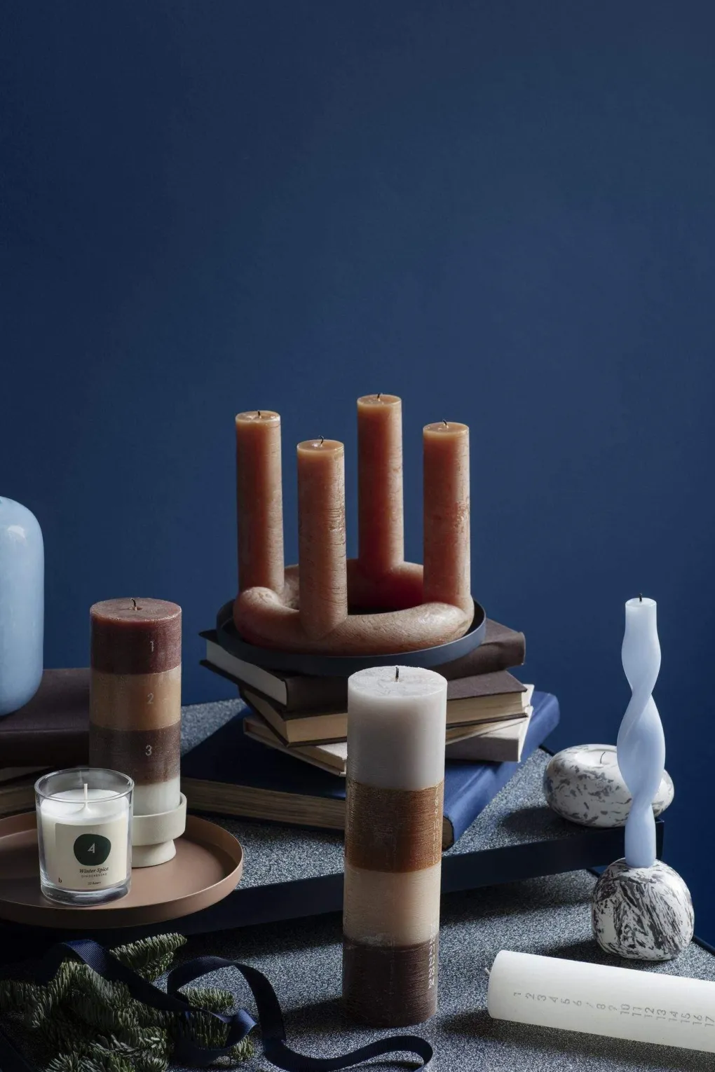 broste_copenhagen_kerzenk_2.webp Broste Copenhagen Kerzenkranz LUCILLE Fungi - Wachs
