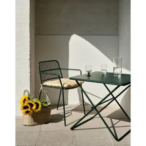 Kinder Broste Copenhagen Körbe Lykke Seegras Natural / Jelly Green - 2er Set