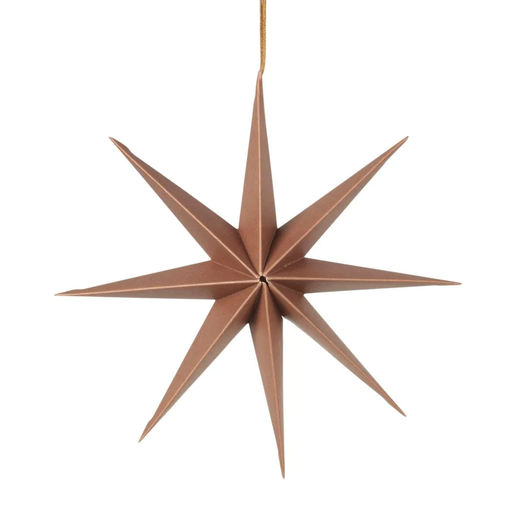 broste_copenhagen_papier__0-1.webp Broste Copenhagen Papier Dekostern "Star" Indian Tan - 50cm