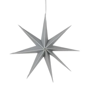 Broste Copenhagen Papier Dekostern "Star" Silver - 50cm