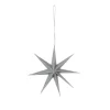 Broste Copenhagen Papier Dekostern "Star" Silver - 15cm