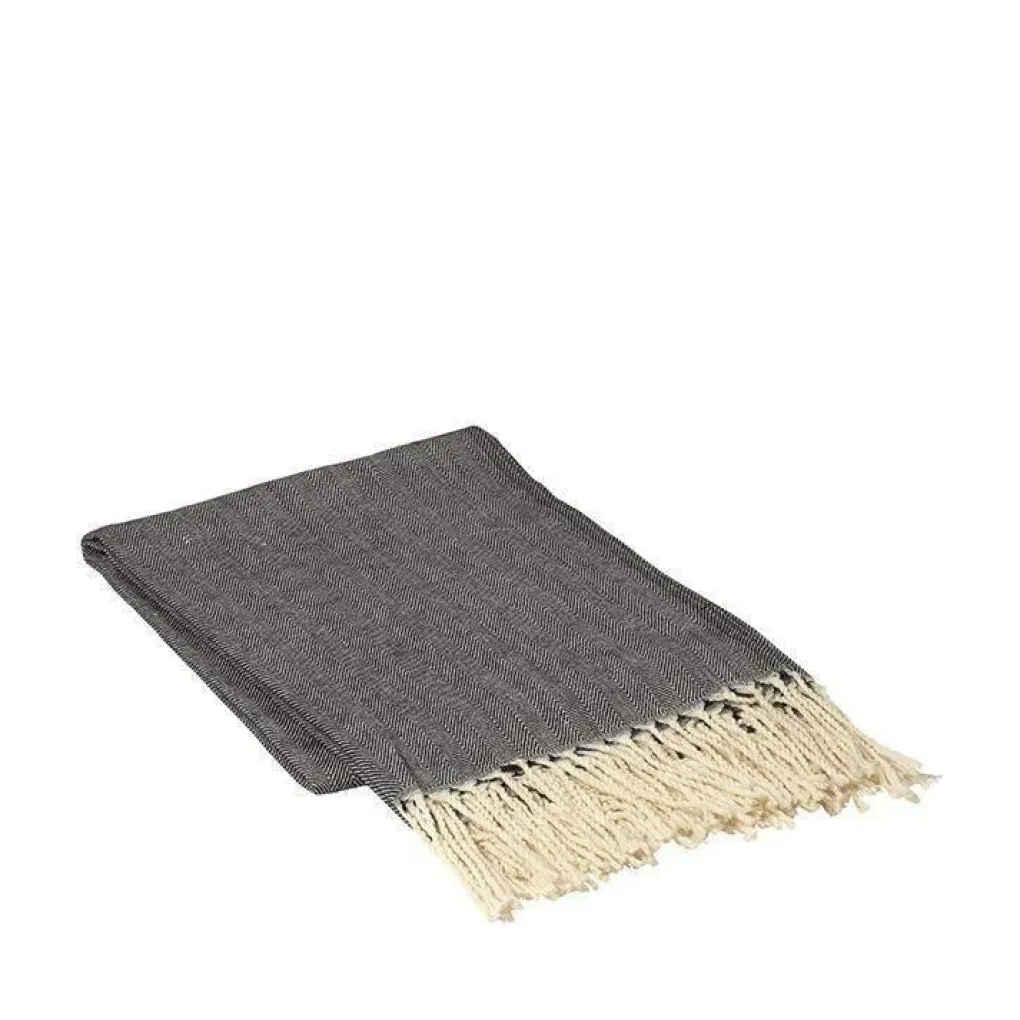 broste_copenhagen_plaid_a_0.webp Broste Copenhagen Plaid "AASE" Wollmischung 140x180cm - anthrazit