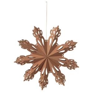 Broste Copenhagen Snowflake Weihnachtsstern Papier Natural Brown - 30cm