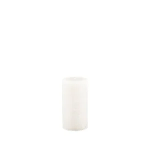 Broste Copenhagen Stumpenkerze Rustic pure white - 7x13,5cm