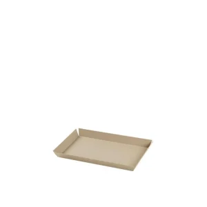 Broste Copenhagen Tablett Erika light sand Eisen - 14x21 cm