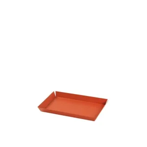 Broste Copenhagen Tablett Erika Pumpkin orange Eisen - 14x21 cm