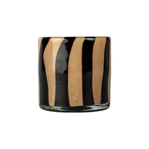 By on Calore Windlicht black beige - 10 cm