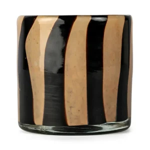 By on Calore Windlicht black beige - 10 cm