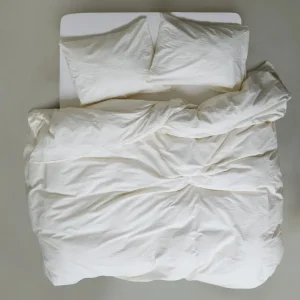 CRSP - Bettbezug Set Einzelbett Vanilla (2 tlg.) - 140x200/220cm + 60x70cm