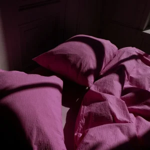 CRSP - Bettbezug Set Einzelbett Sunset Pink (2 tlg.) - 140x200/220cm + 60x70cm