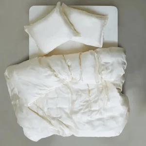 CRSP - Tencel Bettbezug Set Einzelbett Milk (2 tlg.) - 140x200/220cm + 60x70cm