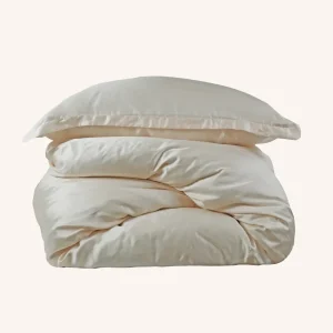 CRSP - Tencel Bettbezug Set Einzelbett Milk (2 tlg.) - 140x200/220cm + 60x70cm