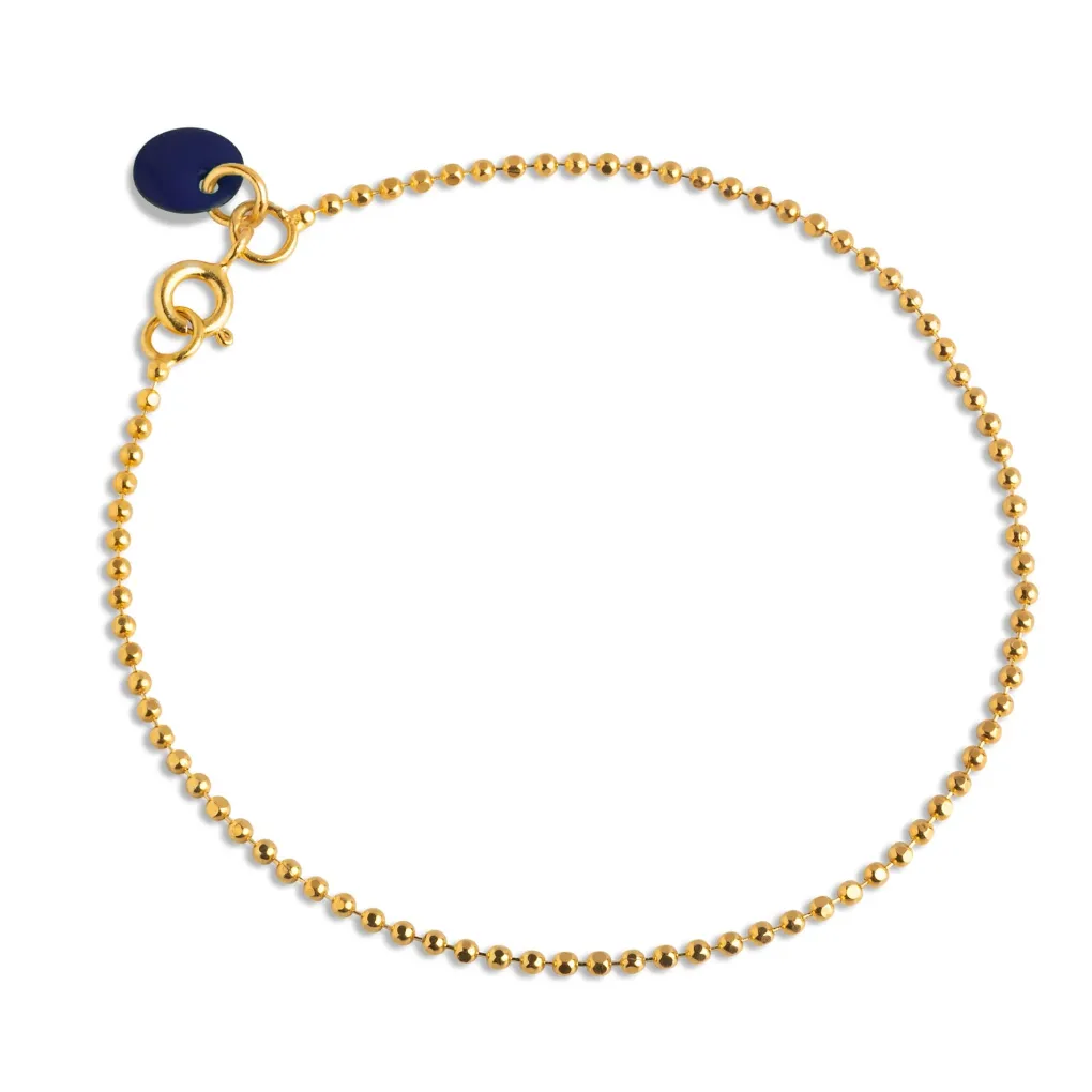 enamel_copenhagen_armband_0-15.webp Enamel Copenhagen Armband Ball Chain Midnight - 18k vergoldetes 925er Sterlingsilber