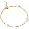 Enamel Copenhagen Armband Lola Perlita - 18k vergoldetes 925er Sterlingsilber, Süßwasserperlen