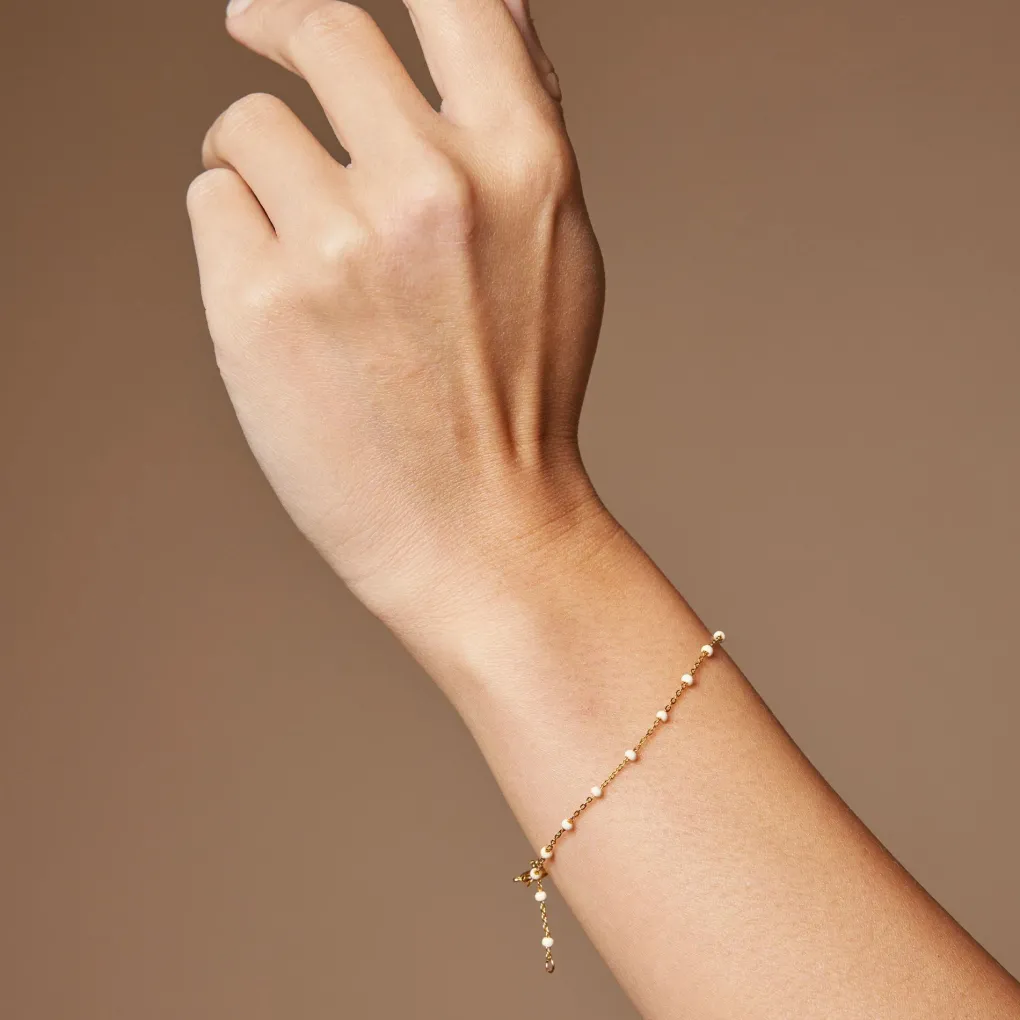 enamel_copenhagen_armband_1-10.webp Enamel Copenhagen Armband Lola Daisy - 18k vergoldetes 925er Sterlingsilber