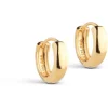 Enamel Copenhagen Ohrringe Classic Wide 15mm - 18k vergoldetes 925er Sterlingsilber