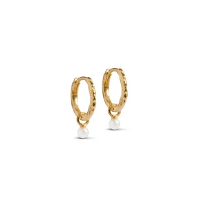 Enamel Copenhagen Ohrringe Belle Pearl - 18k vergoldetes 925er Sterlingsilber, Süßwasserperlen