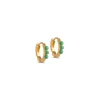 Enamel Copenhagen Ohrringe Paula 8mm Green - 18k vergoldetes 925er Sterlingsilber