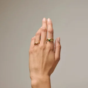 Enamel Copenhagen Ring Ariel Sparkle - 925er Sterlingsilber vergoldet