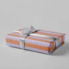 Naturbedacht Geschenkpapier Streifen lila/orange