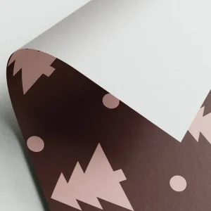 Naturbedacht Geschenkpapier Tannenbäume