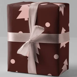 Naturbedacht Geschenkpapier Tannenbäume