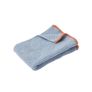 Hübsch Geschirrtuch 40x60cm - blau/orange
