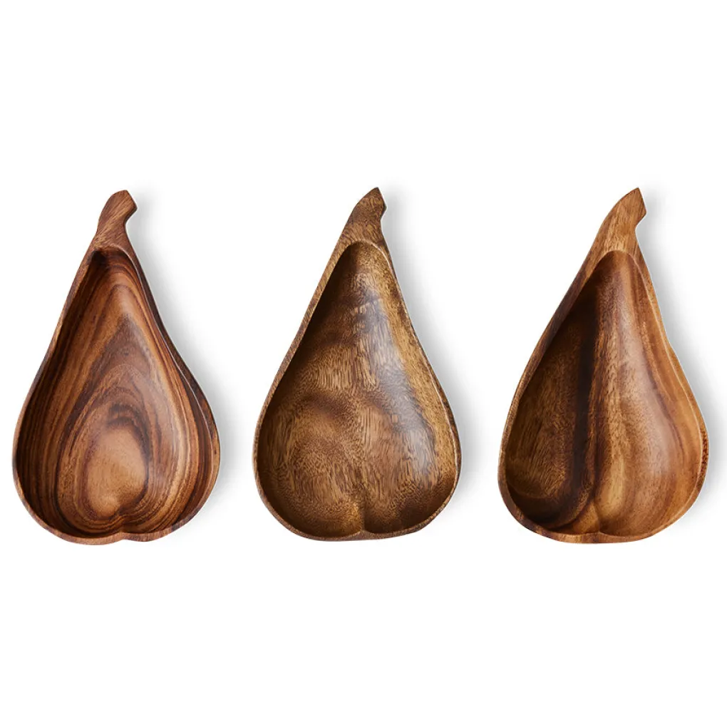 hkliving_acacia_pear_bowl_7.webp HKliving Acacia Pear Bowl L