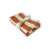 HKliving Bohemian Cotton Napkins Striped Tangerine - 2er Set
