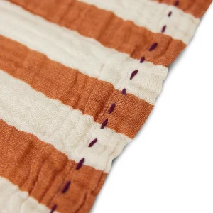 HKliving Bohemian Cotton Napkins Striped Tangerine - 2er Set